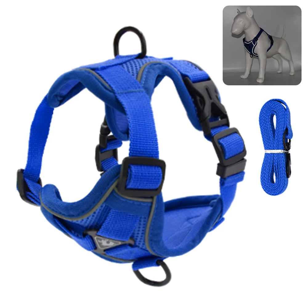 Reflective Cat & Dog Harness with Leash Set