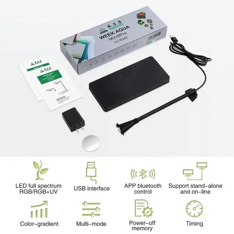 Mini 9 Pro RGB+UV Aquarium LED Light