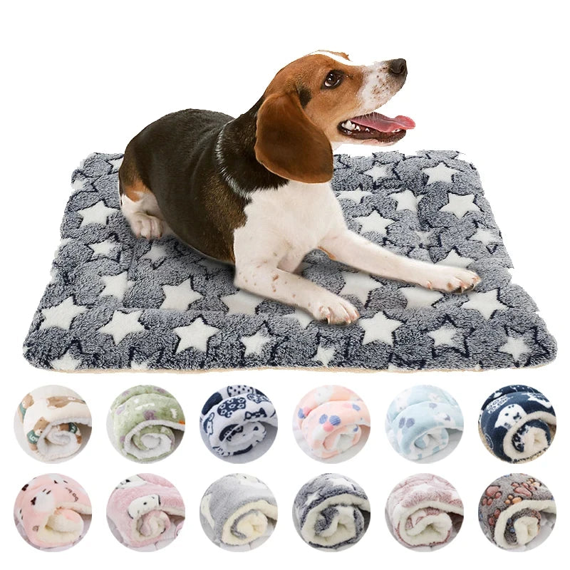 Plush Pet Bed Mat – Soft & Washable Dog Cat Pad