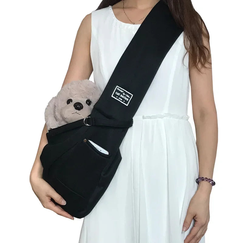 Pet Sling Carrier Bag – Small Dog & Cat Travel Pouch