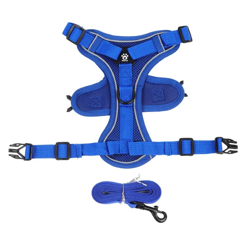 No Pull Reflective Dog Harness & Leash Set (S-XL)