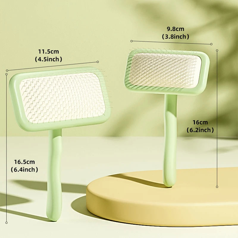 Self-Cleaning Pet Grooming Brush for Dogs and Cats