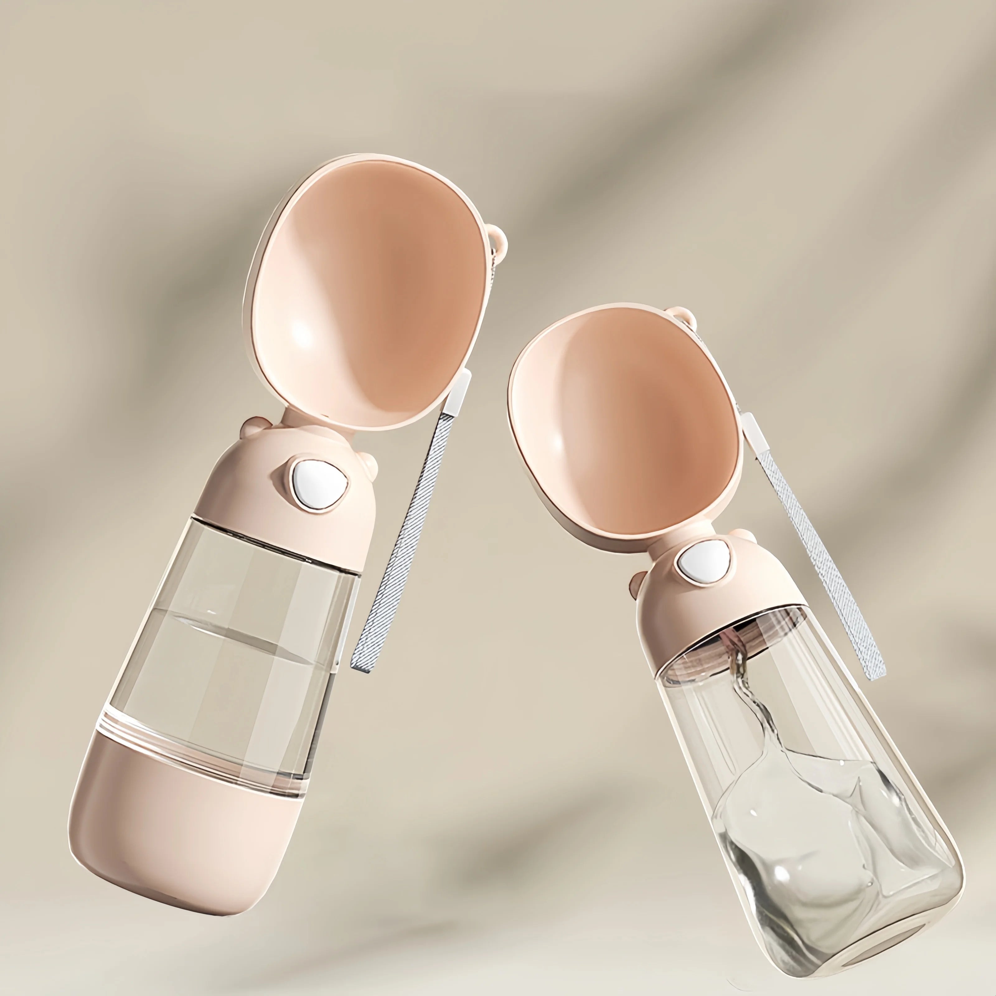 Portable Dog Water Bottle with Food Container