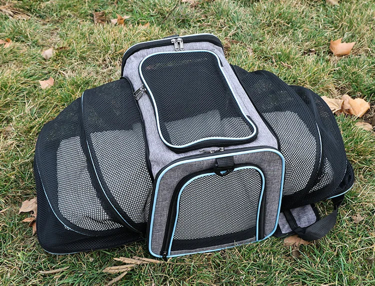 Expandable Airline Approved Pet Carrier for Cats & Dogs