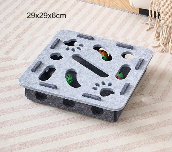 Cat Interactive Puzzle Toy with Hidden Balls
