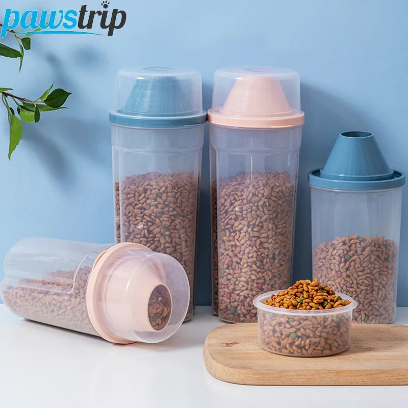 Pet Food & Grain Storage Container with Measuring Cup