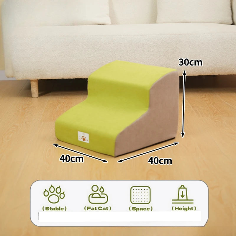 Pet Stairs for Small Dogs & Cats – Soft Foam Steps