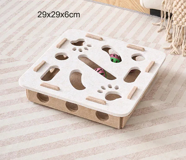 Cat Interactive Puzzle Toy with Hidden Balls