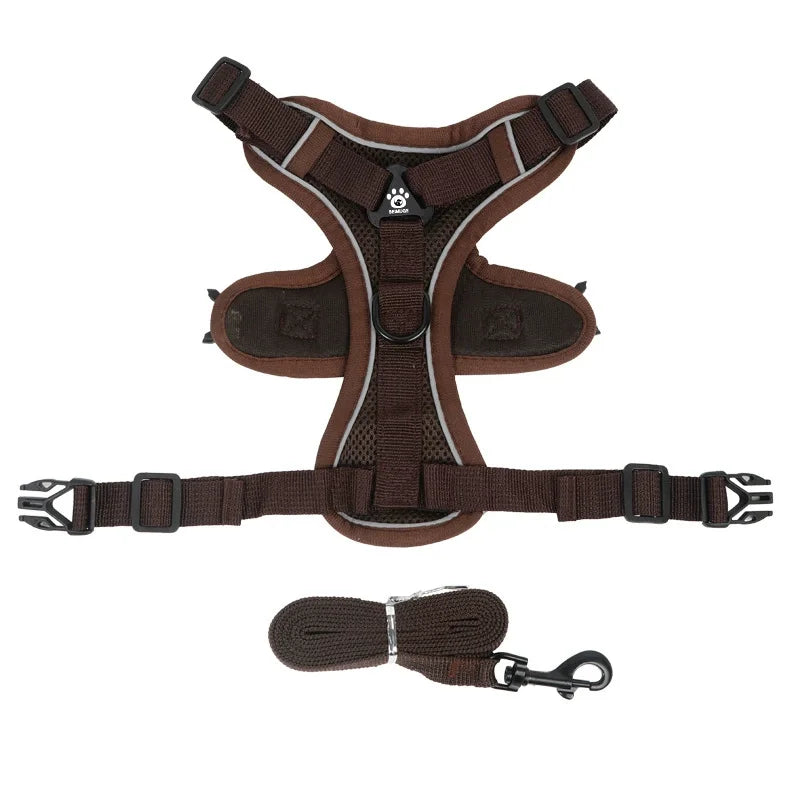 No Pull Reflective Dog Harness & Leash Set (S-XL)