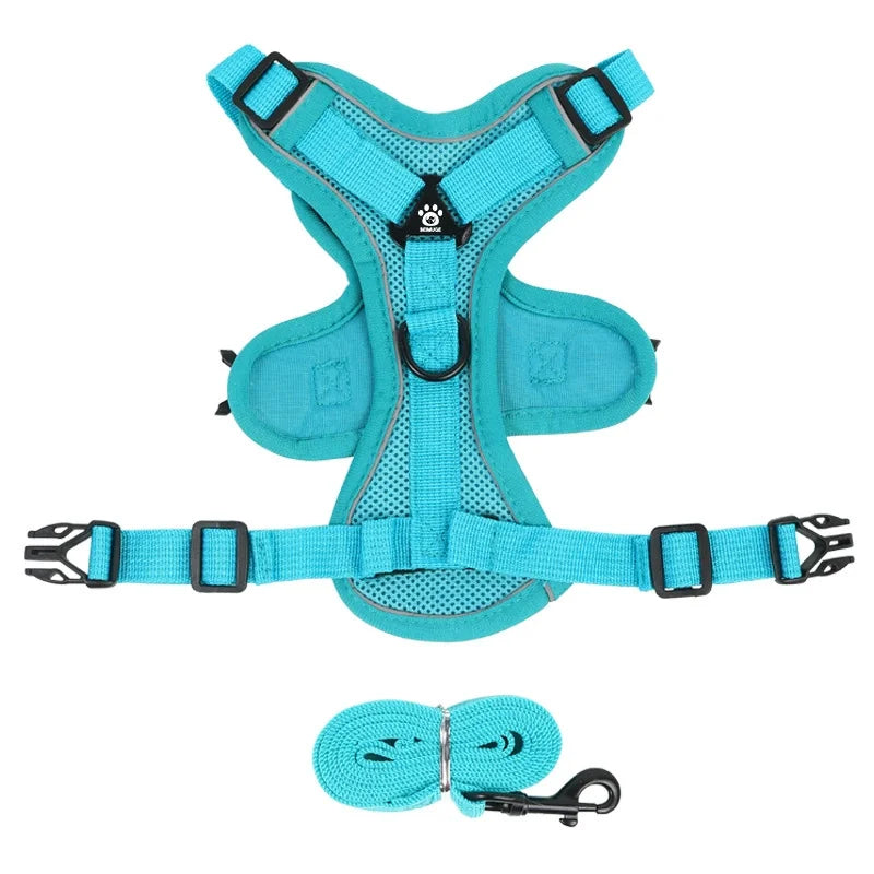 No Pull Reflective Dog Harness & Leash Set (S-XL)