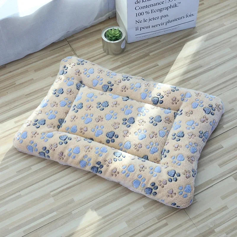 Double-Sided Plush Pet Bed Mat for Dogs & Cats