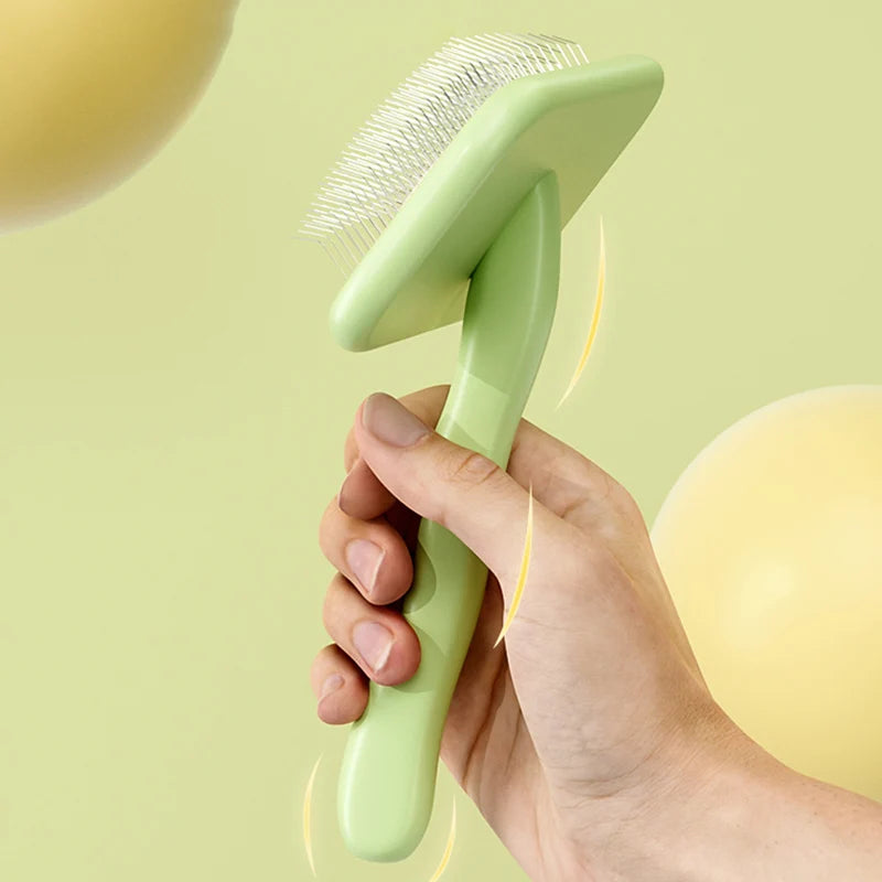 Self-Cleaning Pet Grooming Brush for Dogs and Cats