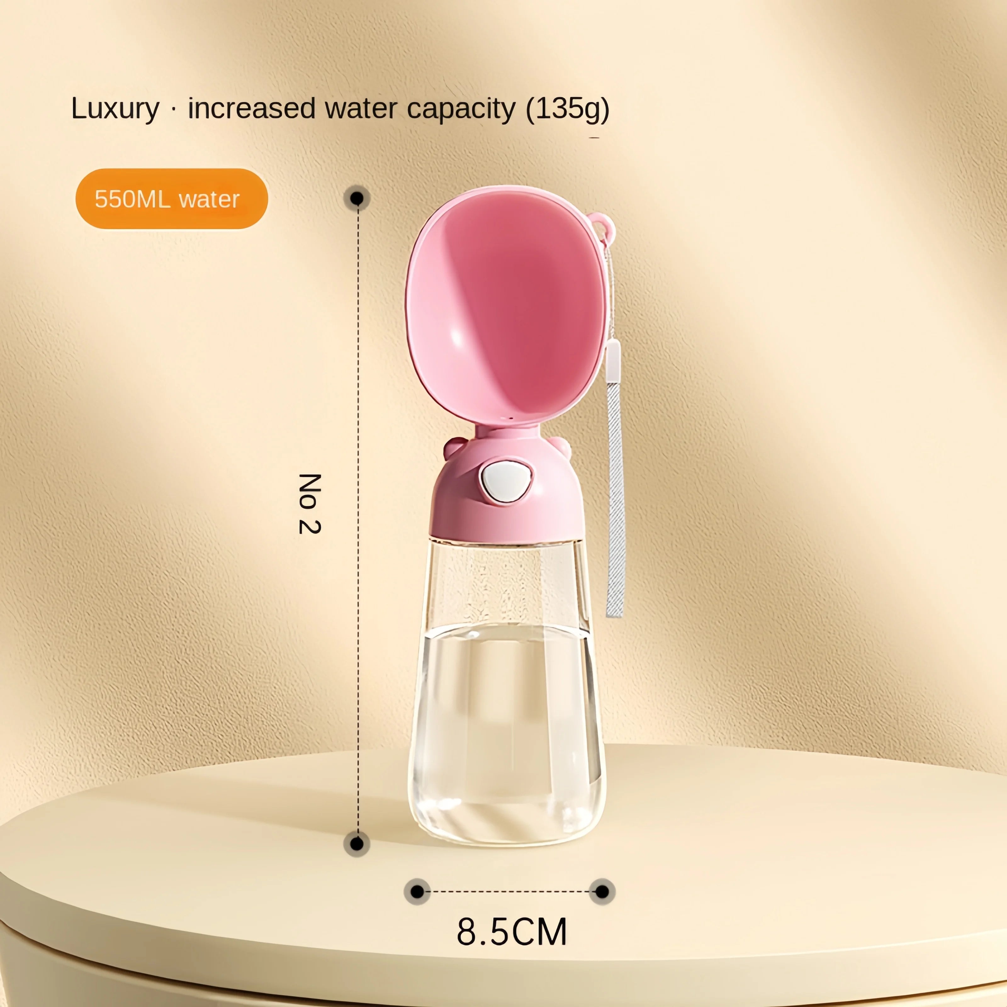 Portable Dog Water Bottle with Food Container