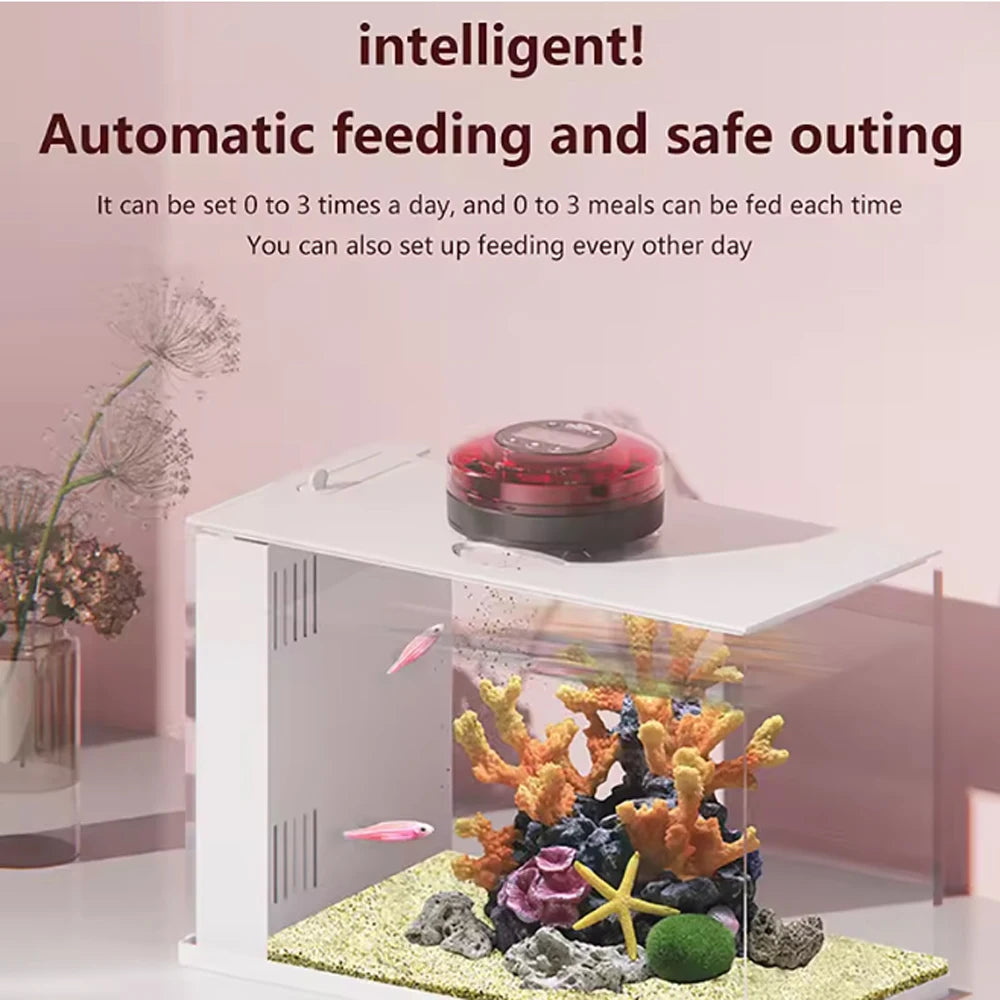 Automatic Fish Feeder with Timer for Aquariums