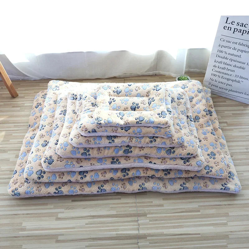 Double-Sided Plush Pet Bed Mat for Dogs & Cats