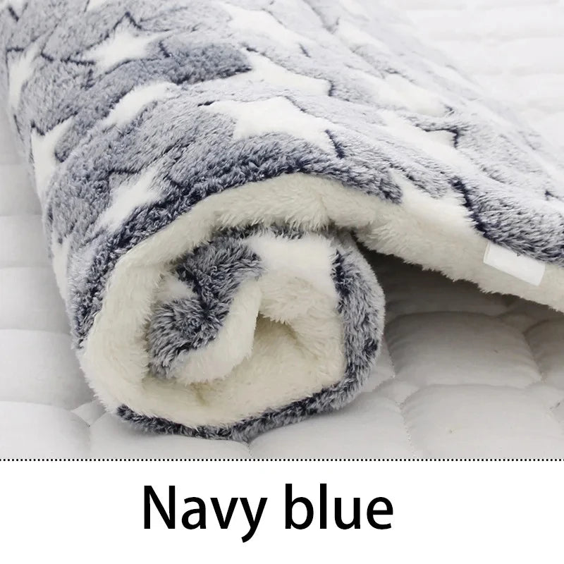 Plush Pet Bed Mat – Soft & Washable Dog Cat Pad