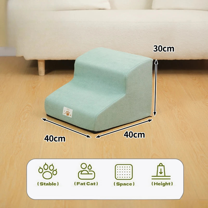 Pet Stairs for Small Dogs & Cats – Soft Foam Steps