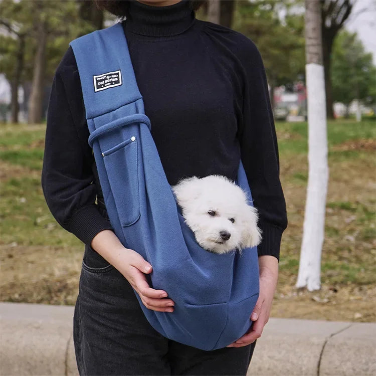 Pet Sling Carrier Bag – Small Dog & Cat Travel Pouch