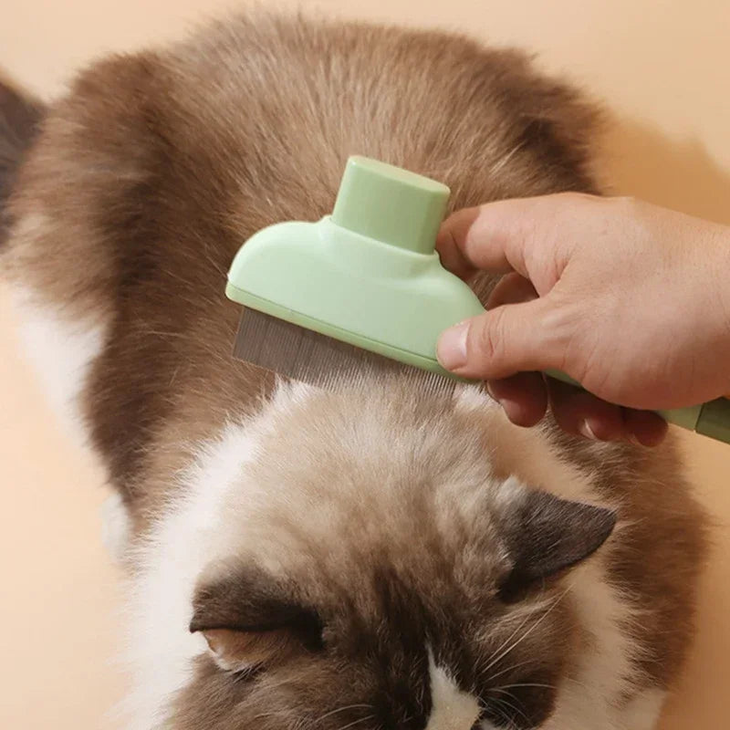 Self-Cleaning Pet Grooming Brush for Cats & Dogs