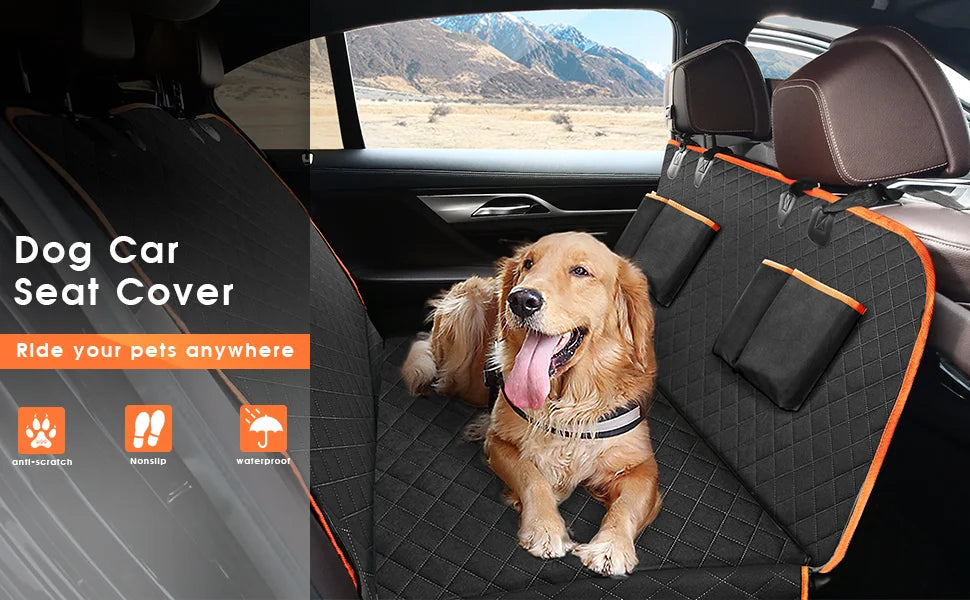 Waterproof Dog Car Seat Cover with Side Flaps