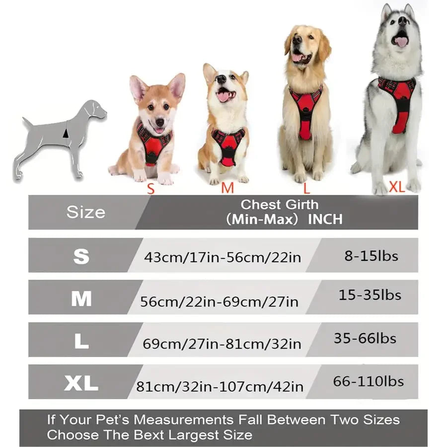 No-Pull Adjustable Dog Harness with Handle