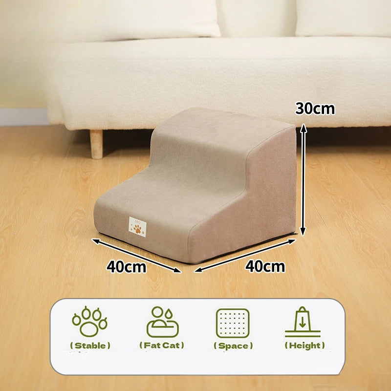 Pet Stairs for Small Dogs & Cats – Soft Foam Steps