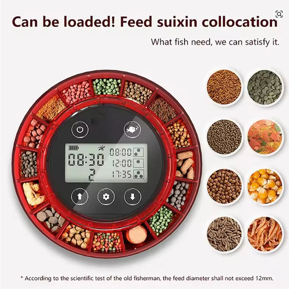 Automatic Fish Feeder with Timer for Aquariums