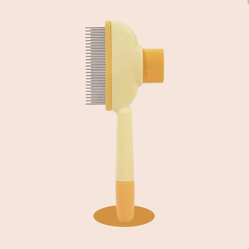 Self-Cleaning Pet Grooming Brush for Cats & Dogs