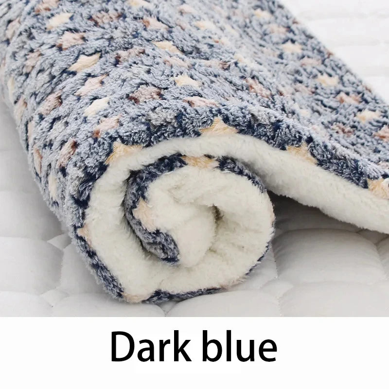 Plush Pet Bed Mat – Soft & Washable Dog Cat Pad
