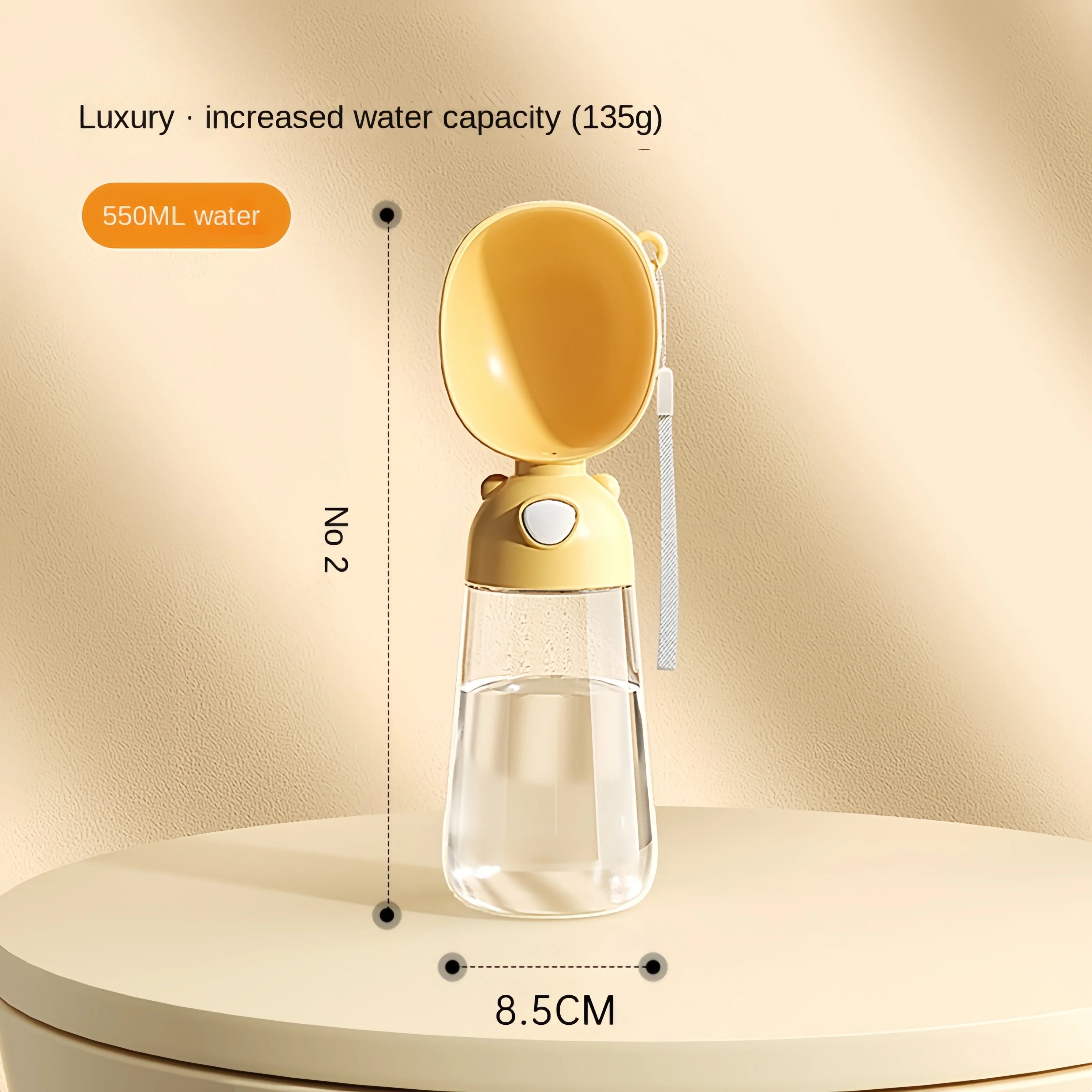 Portable Dog Water Bottle with Food Container