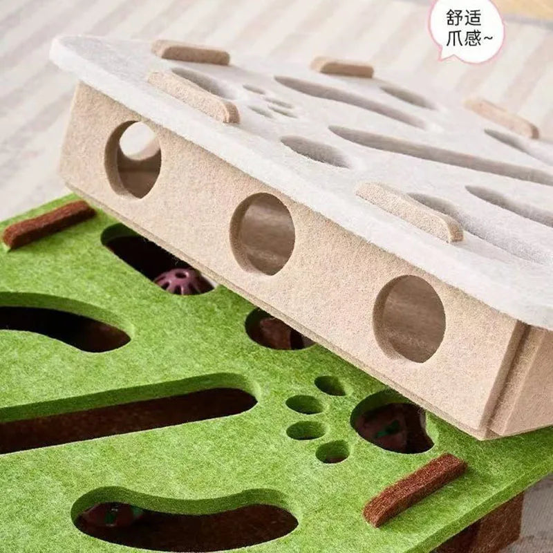 Cat Interactive Puzzle Toy with Hidden Balls