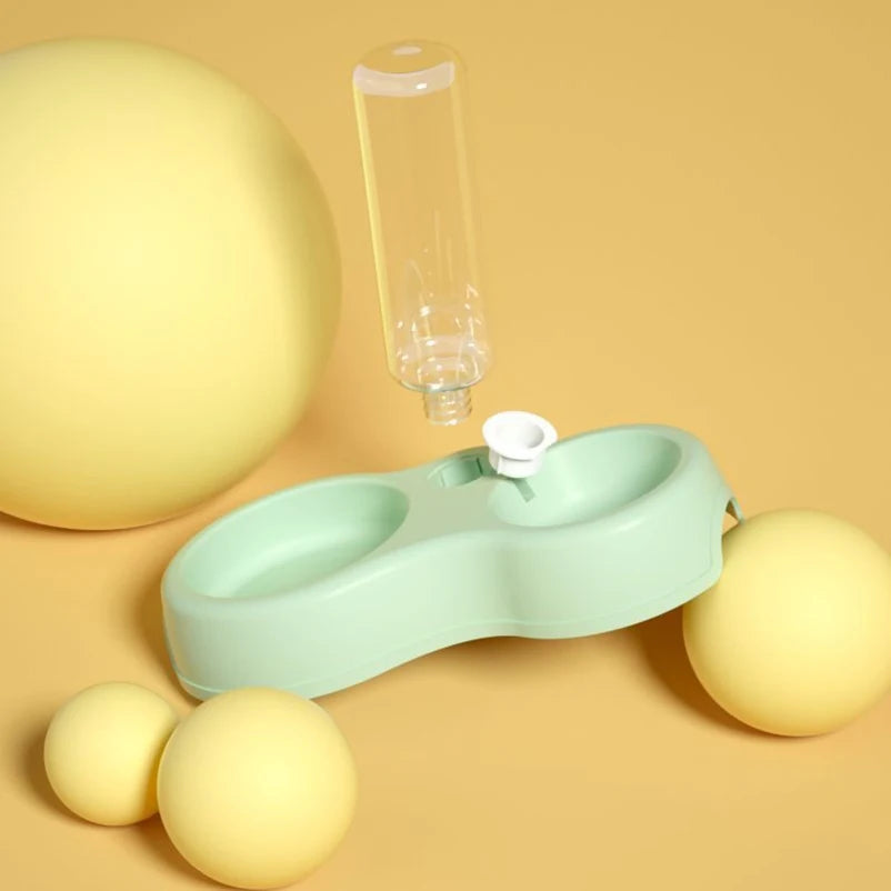 2-in-1 Pet Feeder with Automatic Water Dispenser