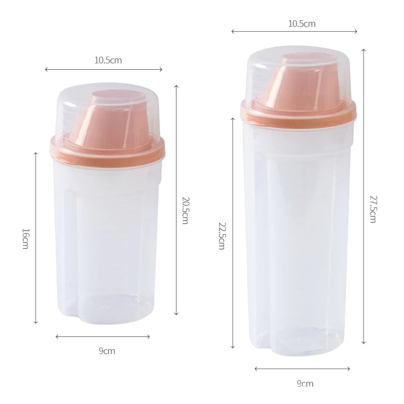 Pet Food & Grain Storage Container with Measuring Cup