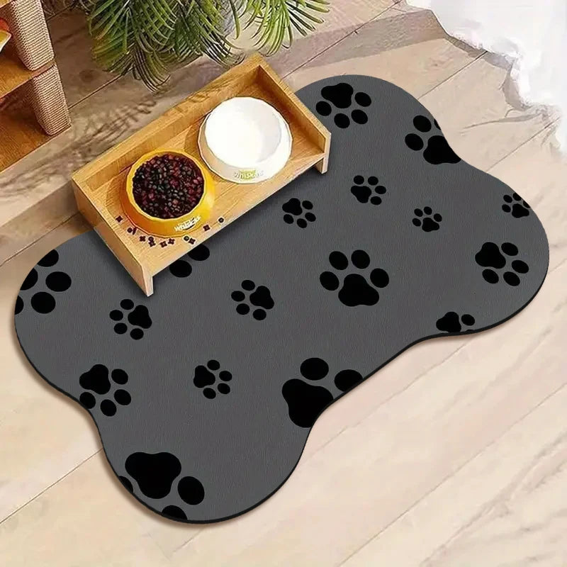 Non-Slip Waterproof Pet Food Mat for Dogs and Cats