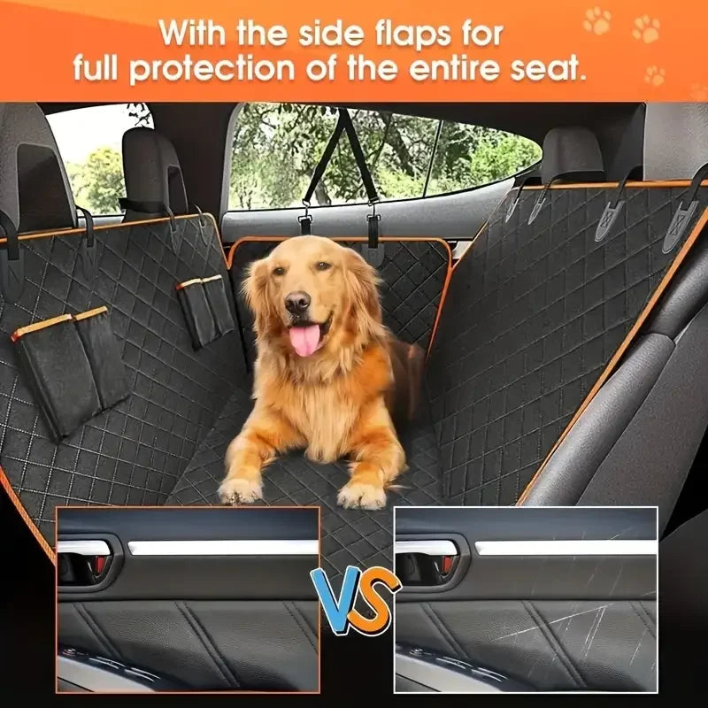 Waterproof Dog Car Seat Cover with Side Flaps