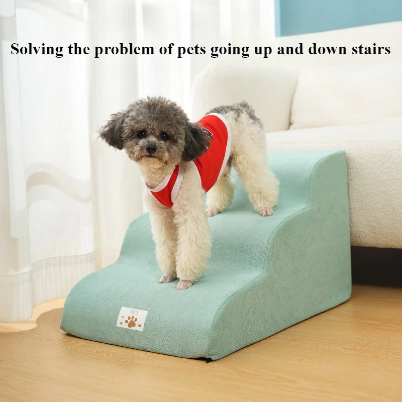 Pet Stairs for Small Dogs & Cats – Soft Foam Steps