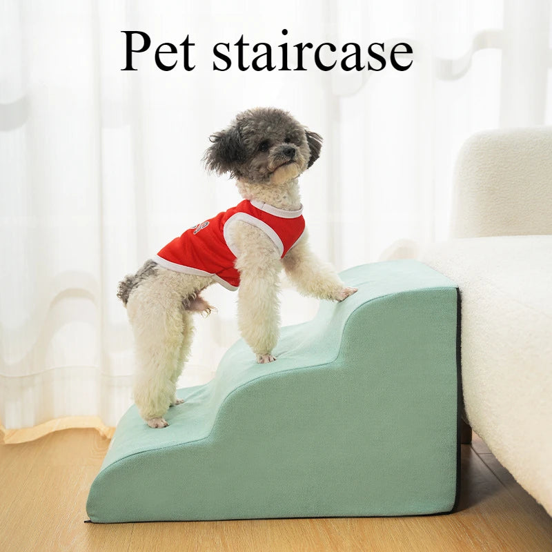 Pet Stairs for Small Dogs & Cats – Soft Foam Steps