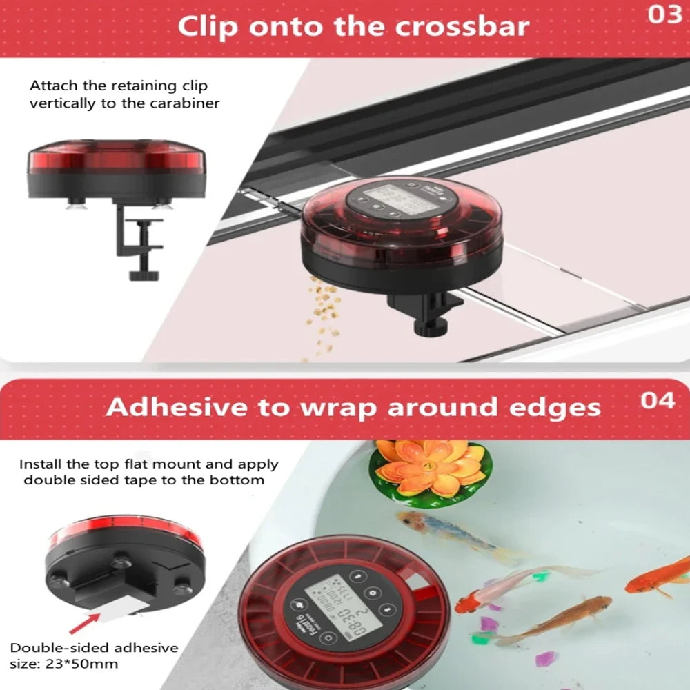 Automatic Fish Feeder with Timer for Aquariums