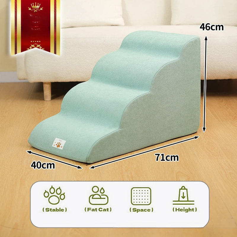 Pet Stairs for Small Dogs & Cats – Soft Foam Steps