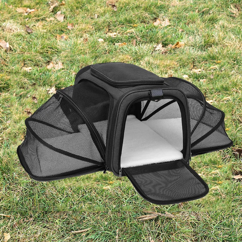 Expandable Airline Approved Pet Carrier for Cats & Dogs