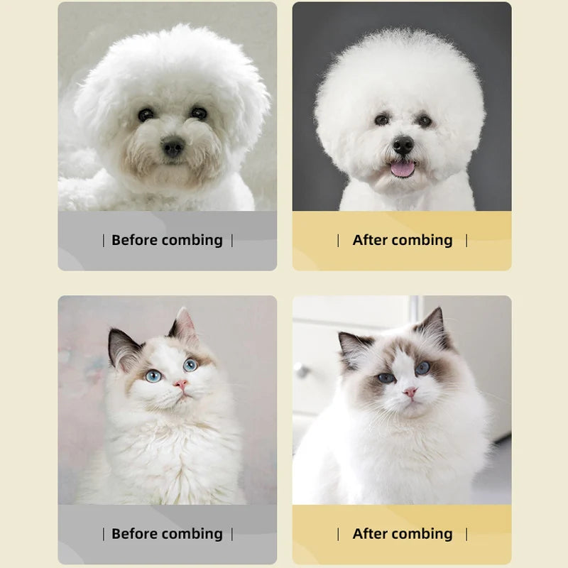 Self-Cleaning Pet Grooming Brush for Dogs and Cats
