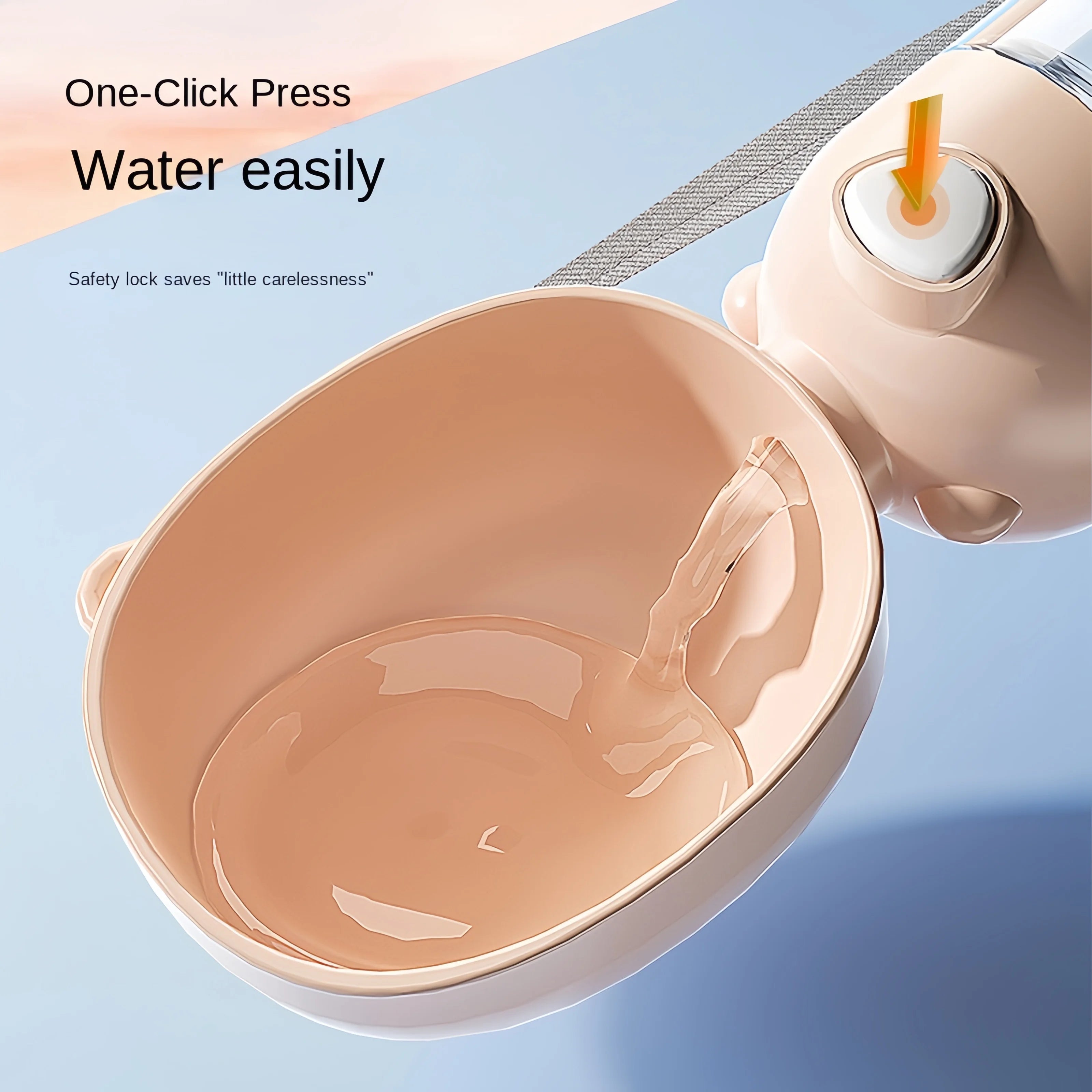 Portable Dog Water Bottle with Food Container
