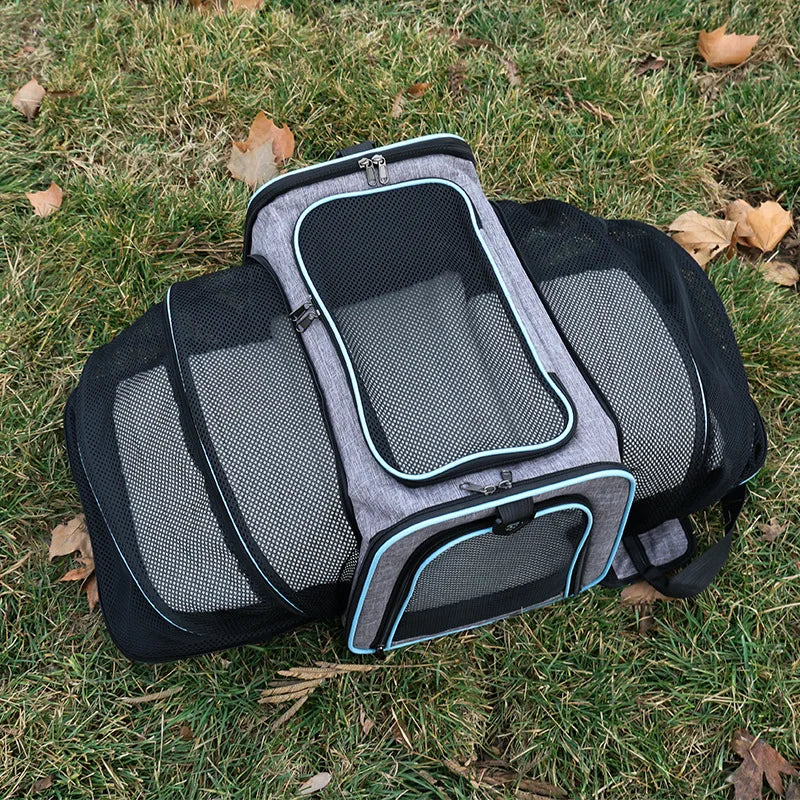 Expandable Airline Approved Pet Carrier for Cats & Dogs
