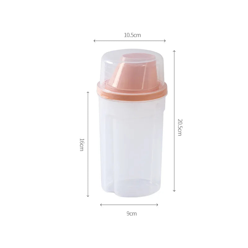 Pet Food & Grain Storage Container with Measuring Cup