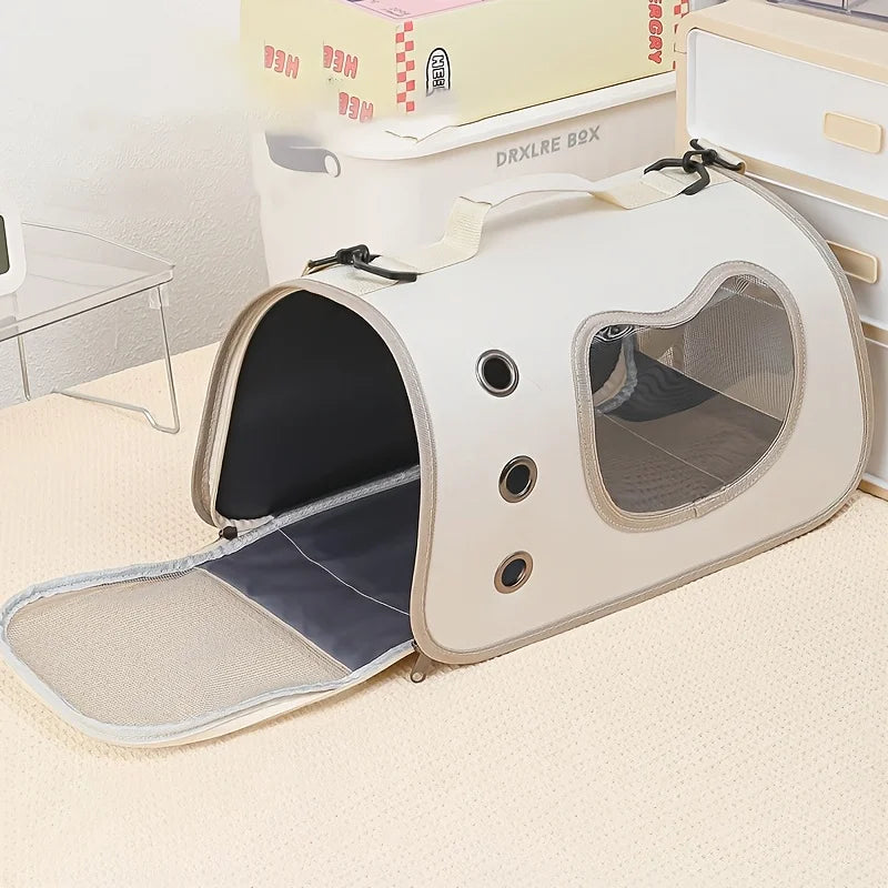 Portable Cat Carrier Bag with Breathable Mesh