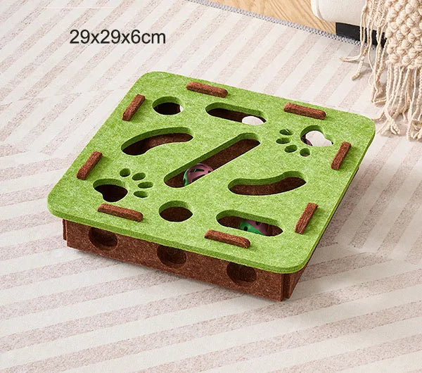 Cat Interactive Puzzle Toy with Hidden Balls