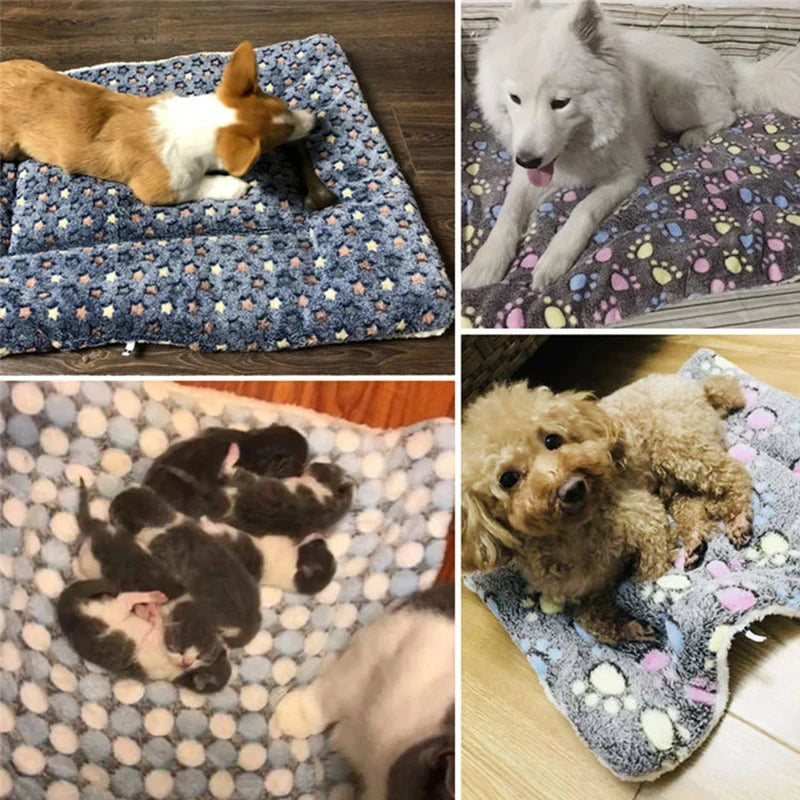 Plush Pet Bed Mat – Soft & Washable Dog Cat Pad