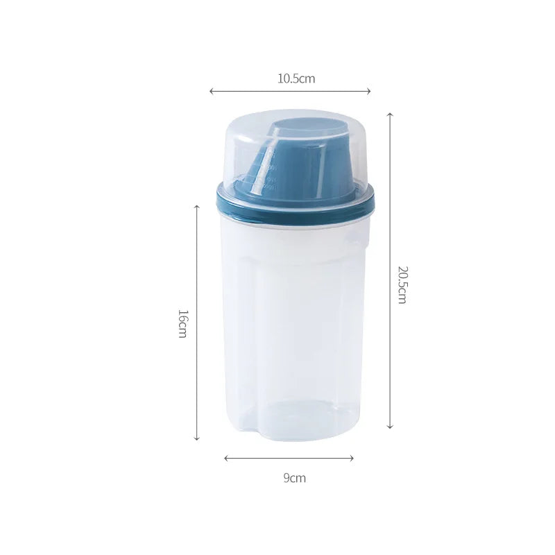 Pet Food & Grain Storage Container with Measuring Cup