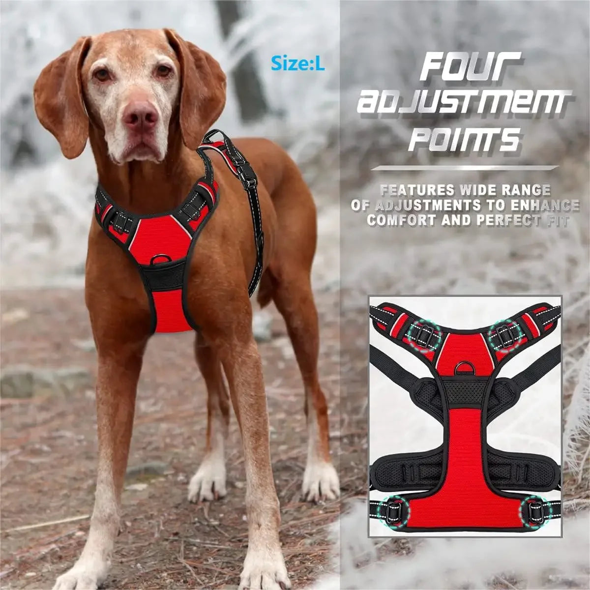 No-Pull Adjustable Dog Harness with Handle
