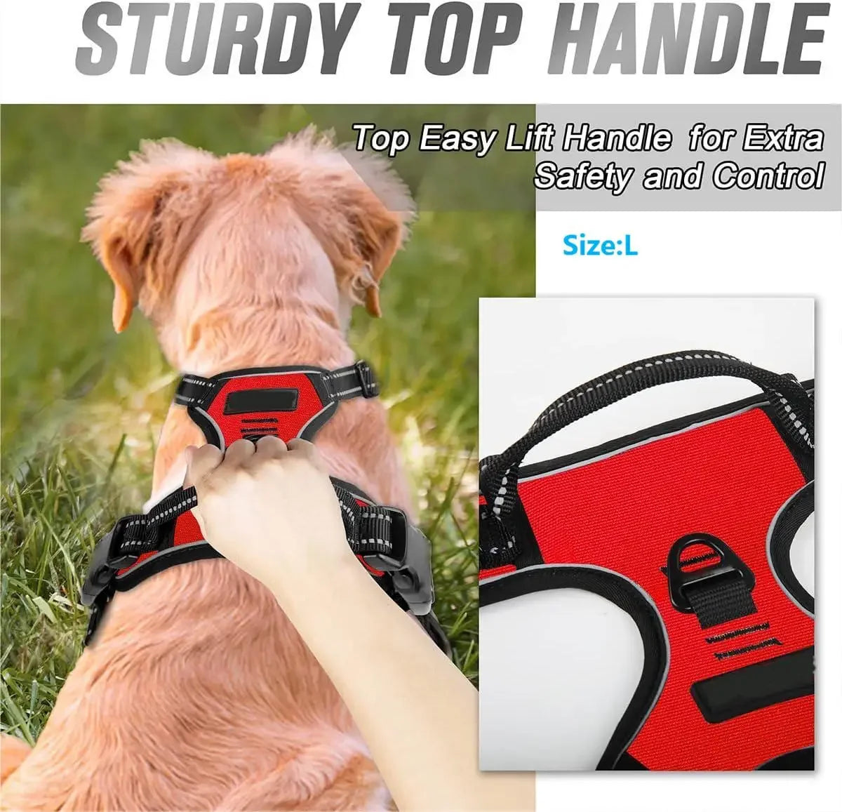No-Pull Adjustable Dog Harness with Handle